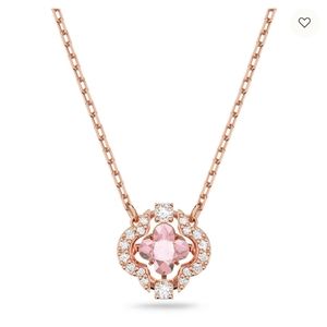 NWT Swarovski Dancing necklace rose gold / pink